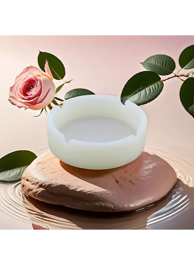 صينية سجائر بيضاء تتوهج في الظلام مع غطاء ناعم محمولة للاستخدام الداخلي والخارجي - Image 4